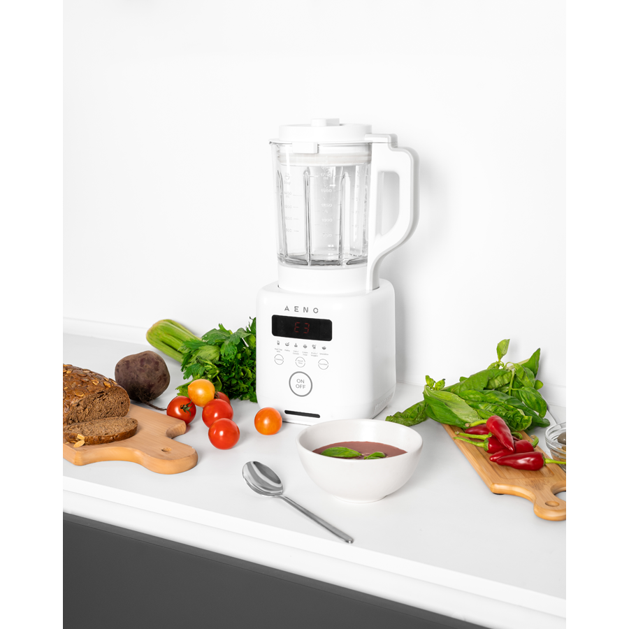 AENO Table Blender-Soupmaker TB2: 800W, 35000 rpm, boiling mode, high borosilicate glass cup, 1.75L, 6 automatic programs, preset time, LED-display - slika 5