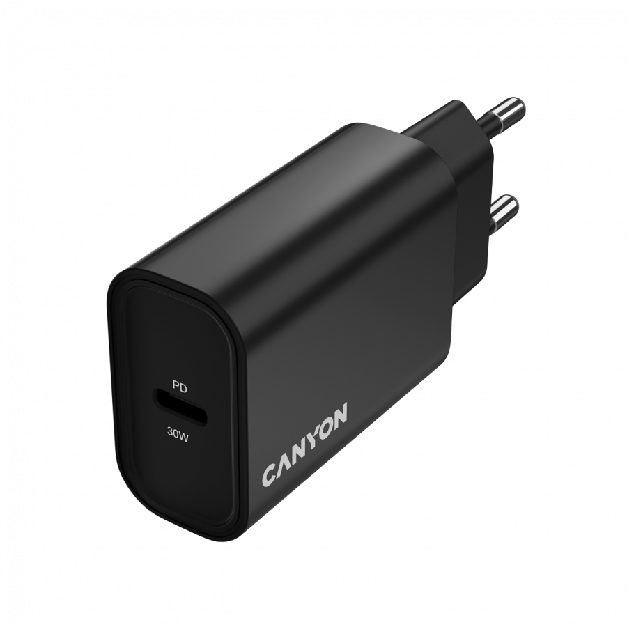 CANYON charger OnCharge 30CL Max Power 30W 1xPD EU Black - slika 4