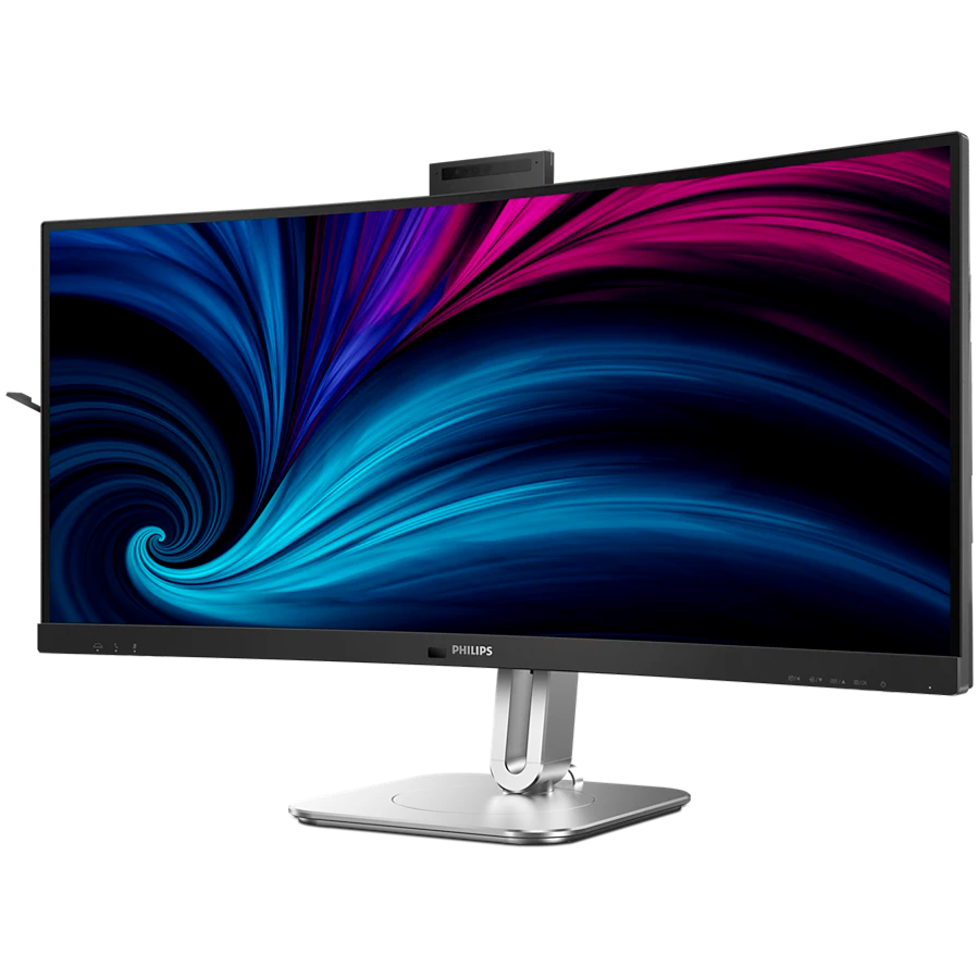 PHILIPS Monitor 34B2U6603CH 34" Curved, VA, 21:9, 3440x1440 (WQHD), 1500R, 120Hz, 4ms, 500 cd/m2, 4000:1, HDR400, Adaptive Sync, PowerSensor 2, 5.0 Mpixel Webcam with Microphone, 2xHDMI, 1xDP, TB4 (PD - slika 3