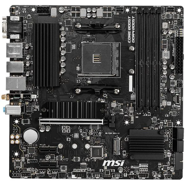 MSI Main Board Desktop B550M PRO-VDH WIFI (AM4, 4xDDR4, 1xPCI-Ex16, 2xPCI-Ex1, 4xSATA3, 2xM2, 2xUSB3.2, 5xUSB3.2, DP, VGA,HDMI, mATX, retail) - slika 2