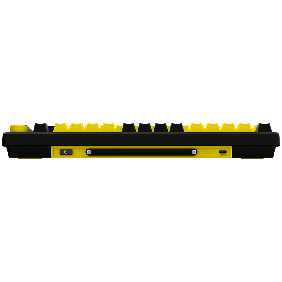 LORGAR KBP7075W, Wireless 75% Mechanical Gaming Keyboard Pro, Black/yellow, EN layout - slika 6
