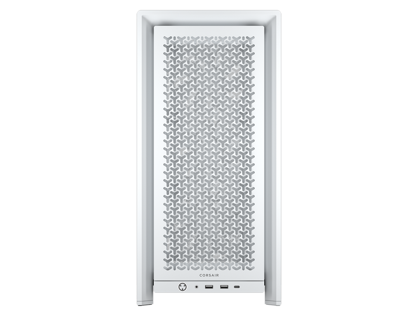 CORSAIR FRAME 4000D RS Case3xRS120 fans, 360mm radiator170mm cooler, 430mm GPU, ATX, White - slika 5
