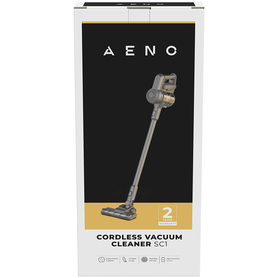 AENO Cordless vacuum cleaner SC1: electric turbo brush, LED lighted brush, resizable and easy to maneuver, 120W - slika 3