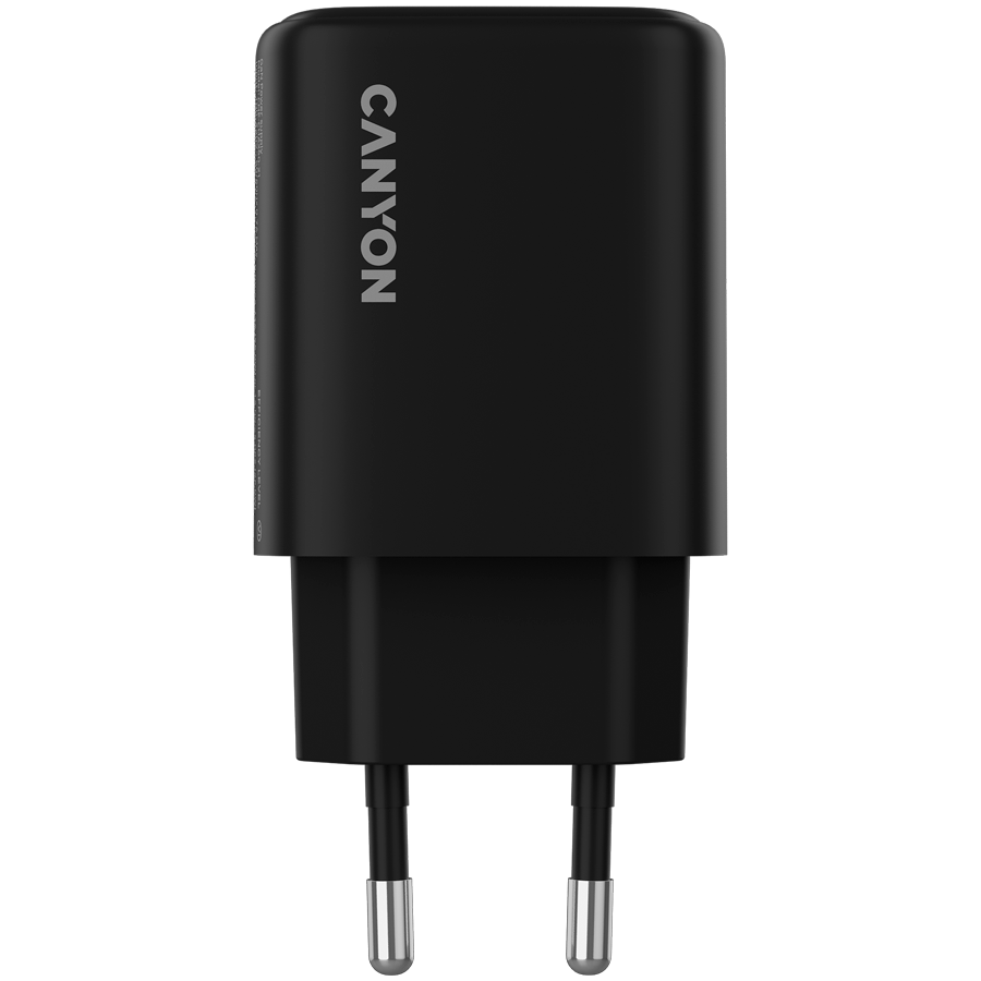 CANYON charger OnCharge 250 25W 1xPD 1xQC EU Black - slika 2