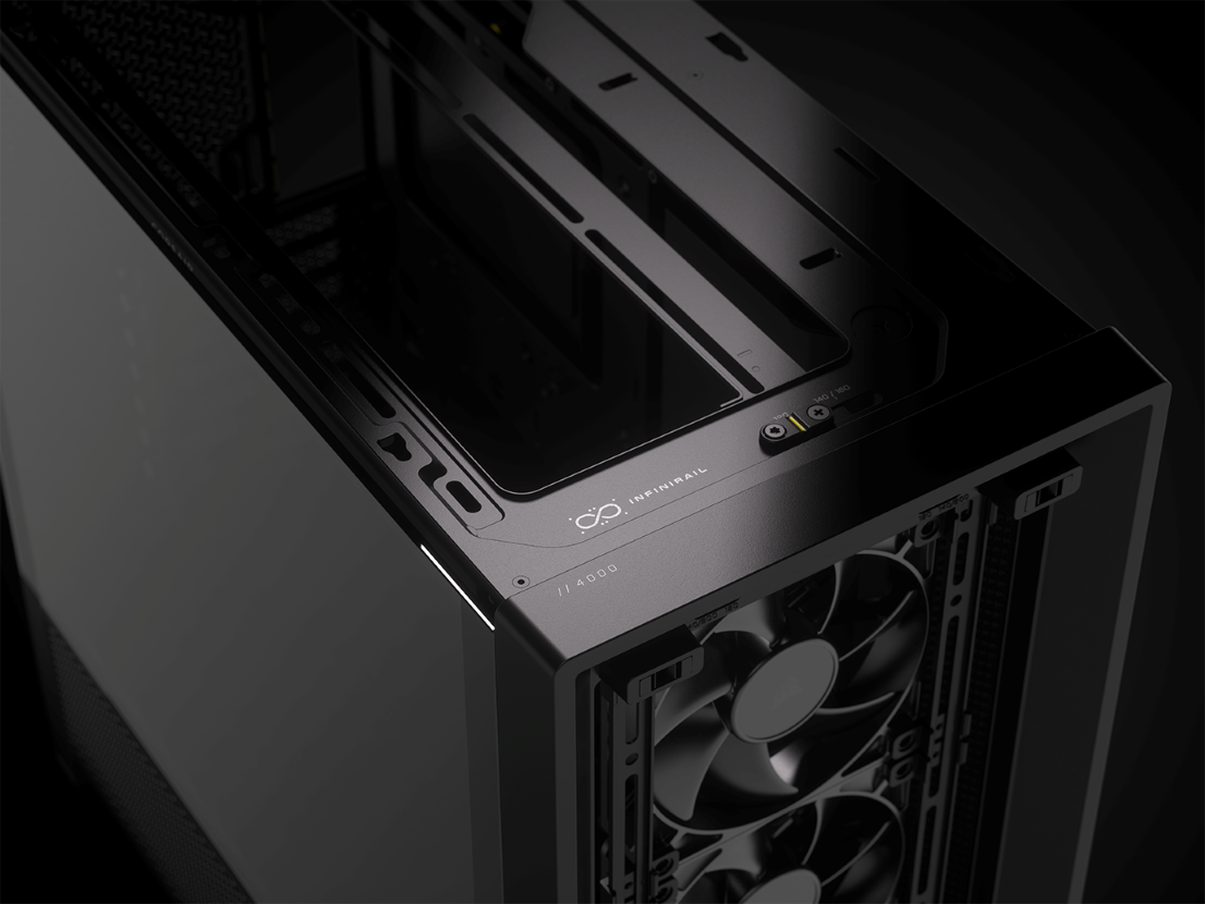 CORSAIR FRAME 4000D RS Case3xRS120 fans, 360mm radiator170mm cooler, 430mm GPU, ATX, Black - slika 7
