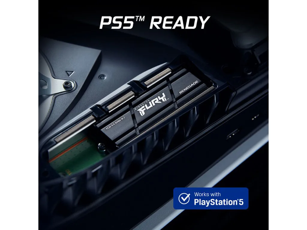 Kingston SSD 1TB NVMe M.2 Fury Renegade, PCIe 4.0R/W : 7300/6000MB/s, with heatisnk - slika 3