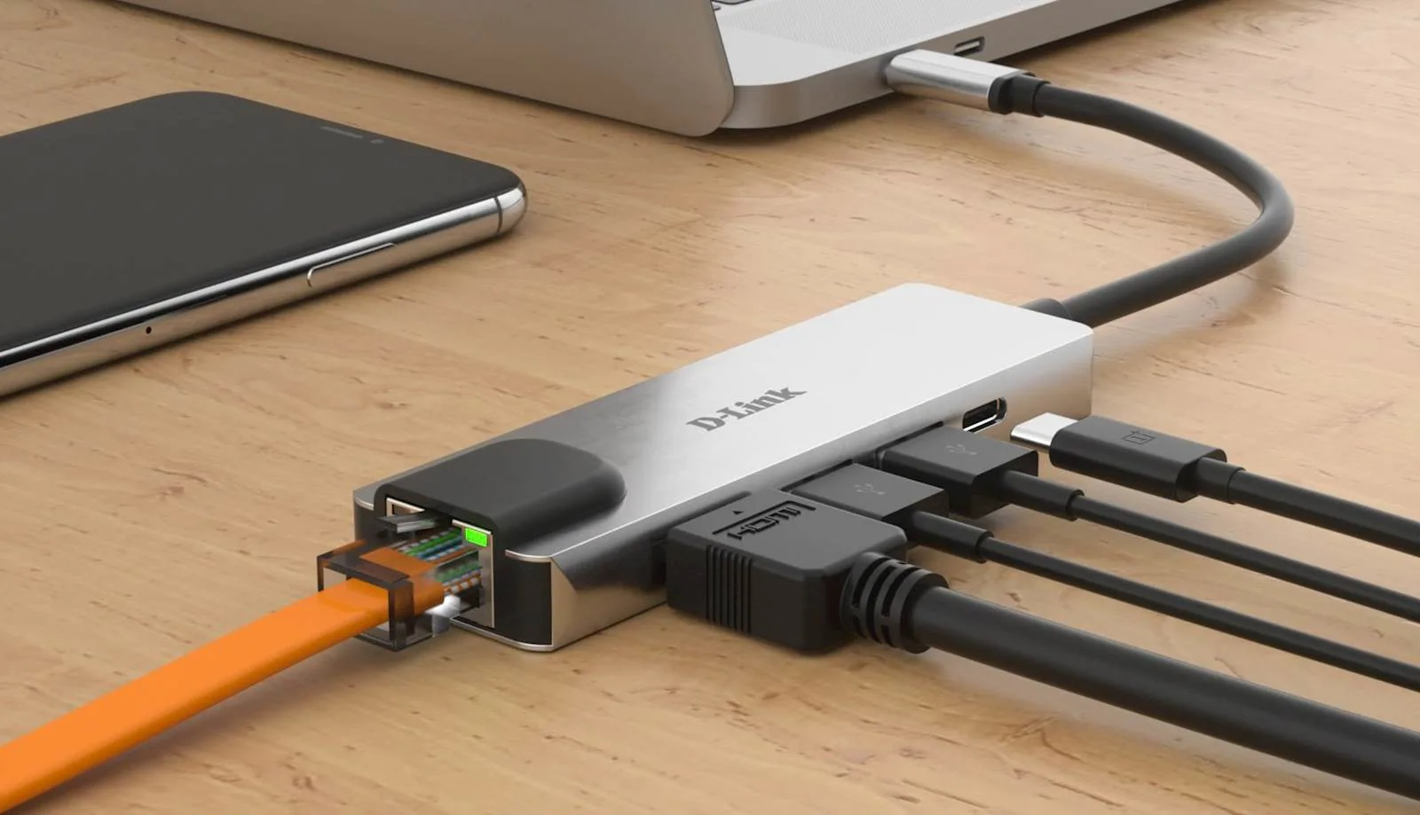 D-Link DUB-M520, 5-in-1 USB-C Hub sa HDMI/Ethernet i napajanjem - slika 4
