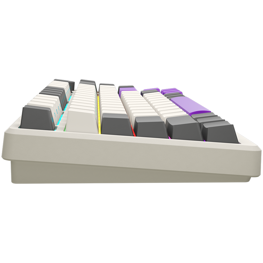 LORGAR KBP7075W, Wireless 75% Mechanical Gaming Keyboard Pro, Beige, CZ/SK layout - slika 4