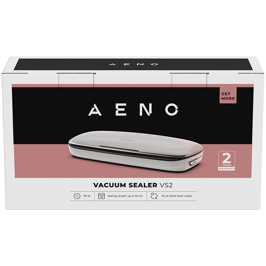 AENO Vacuum sealer VS2: 120W, 75kPa, Dry/Moist Food Mode, 3 modes: Vac+Seal, Seal, Pulse, Max Pocket Width 30 cm - slika 2