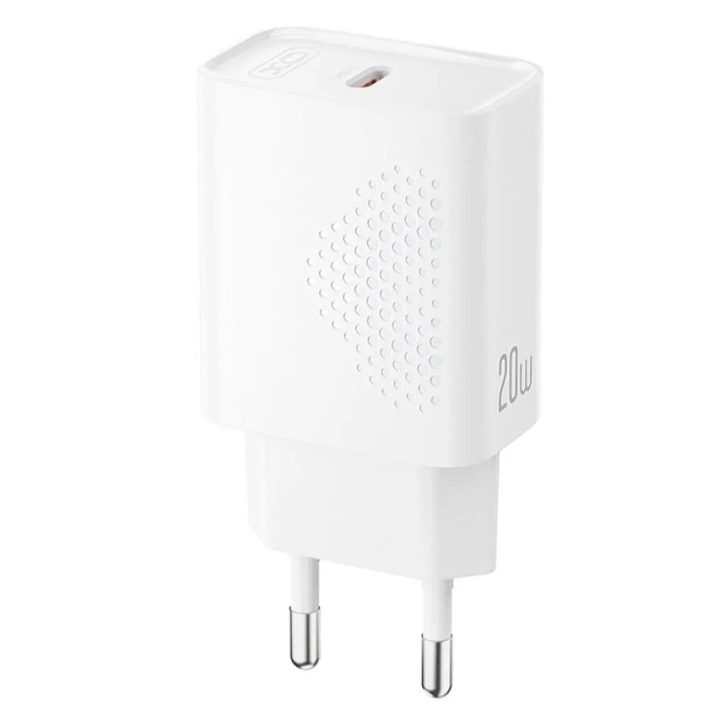 Kucni punjac XO L160 USB-C 20W fast White - glava - slika 2