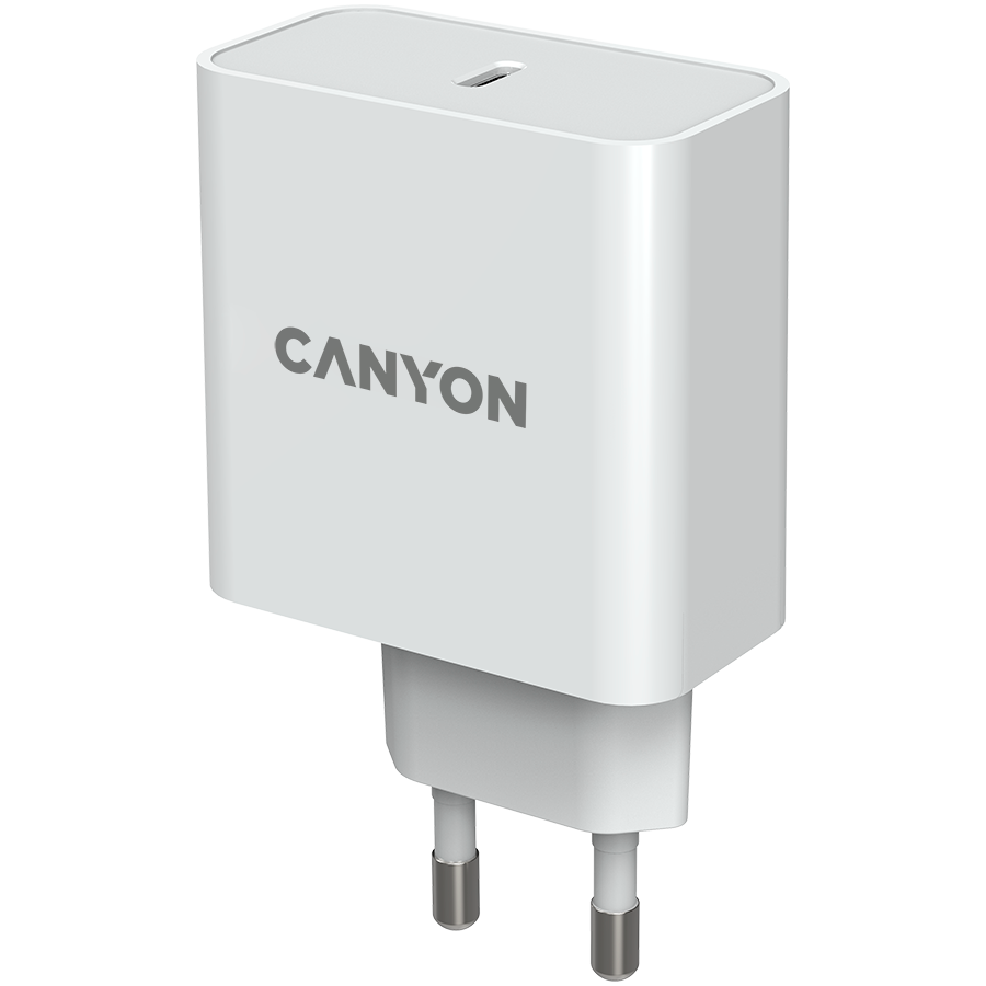 CANYON H-65, GAN 65W charger  Input:  100V-240V Output: 5.0V3.0A /9.0V3.0A /12.0V-3.0A/ 15.0V-3.0A /20.0V3.25A , Eu plug, Over- Voltage ,  over-heated, over-current and short circuit protection Compli - slika 3