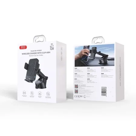 XO WX043 Smartphone Car Holder/Wireless Charger - slika 4