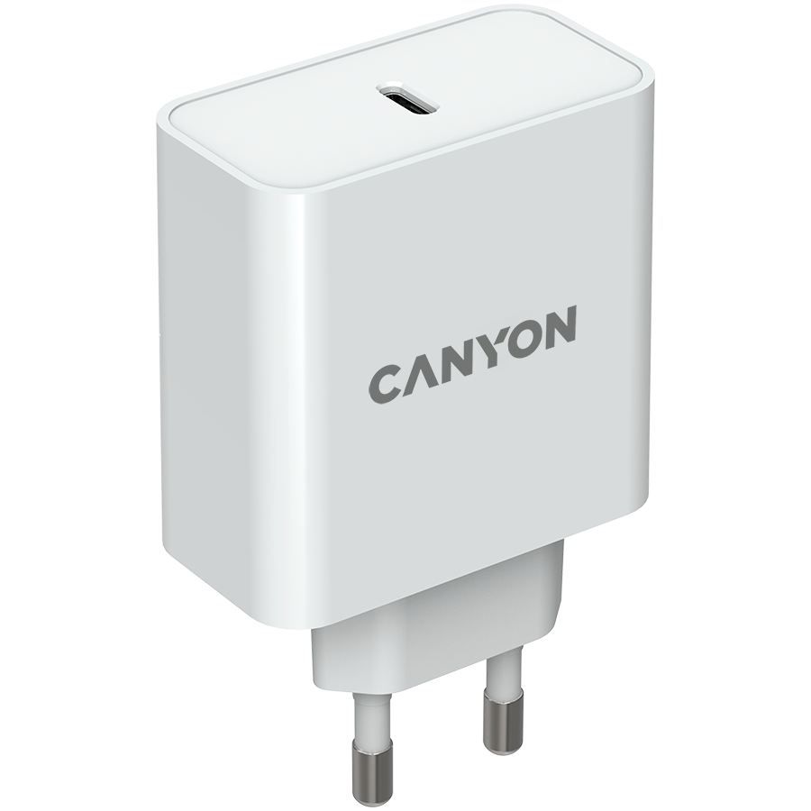 CANYON H-65, GAN 65W charger  Input:  100V-240V Output: 5.0V3.0A /9.0V3.0A /12.0V-3.0A/ 15.0V-3.0A /20.0V3.25A , Eu plug, Over- Voltage ,  over-heated, over-current and short circuit protection Compli - slika 2