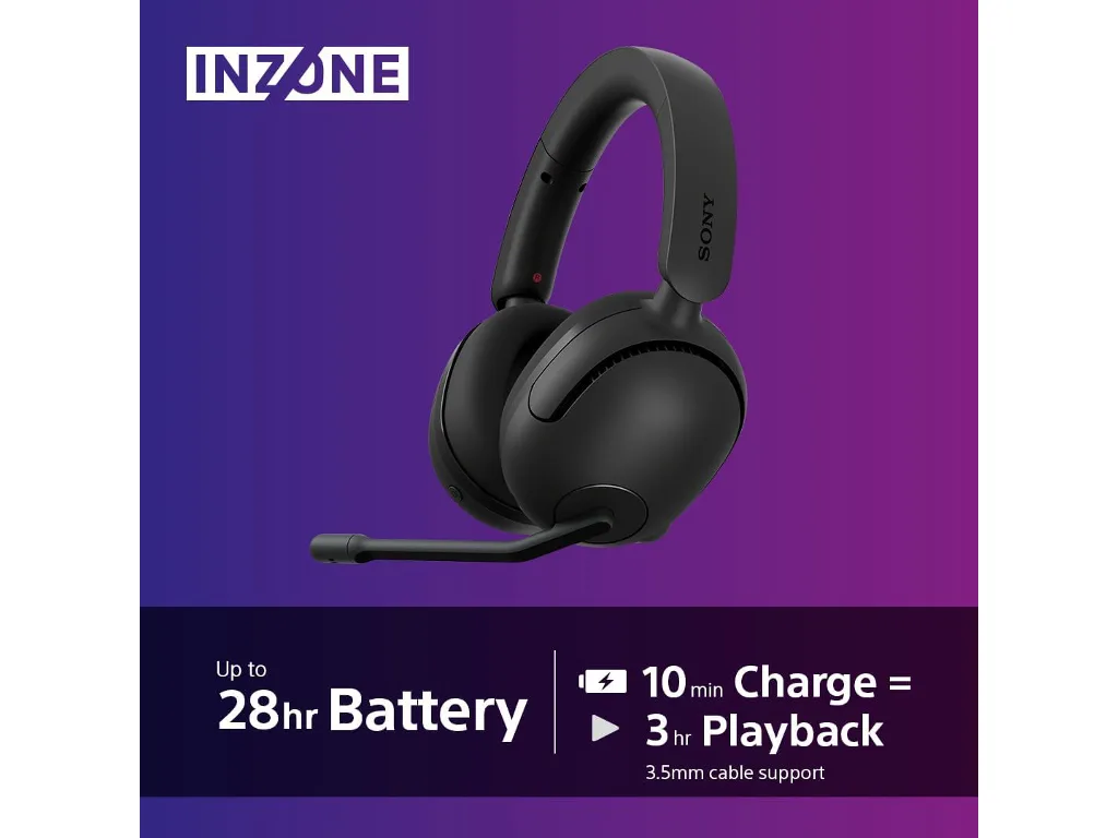 Sony gaming slušalic INZONE H5bežične slušalice BT; mikrofon360 Spatial Sound za Gaming 28h baterija - slika 5