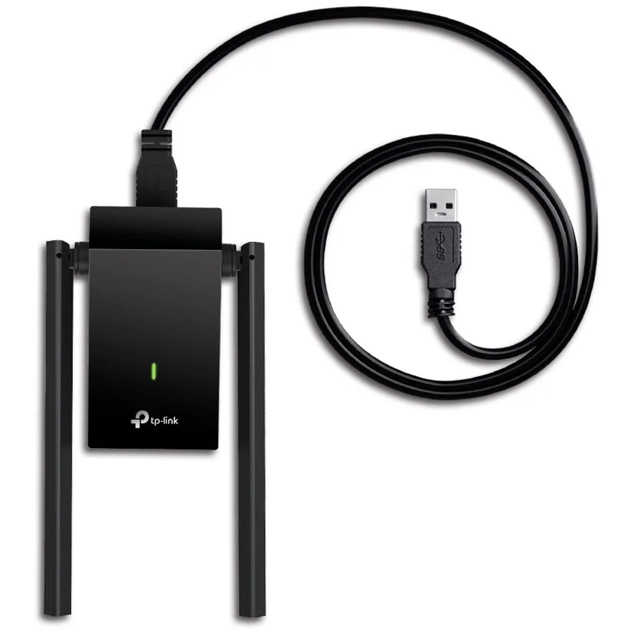 TP-Link Archer T4U PLUS AC1300 High Gain Dual Band Wi-Fi USB Adapter, 867 Mbps at 5 GHz + 400 Mbps at 2.4 GHz, 2× High Gain External Antennas, USB 3.0, Extension Cable, MU-MIMO - slika 2