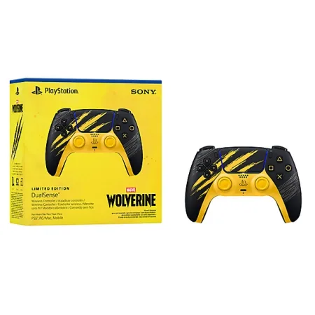 Playstation 5 Dualsense Controller Wireless  Marvels Wolverine Battle Yellow Limited Edition - slika 4