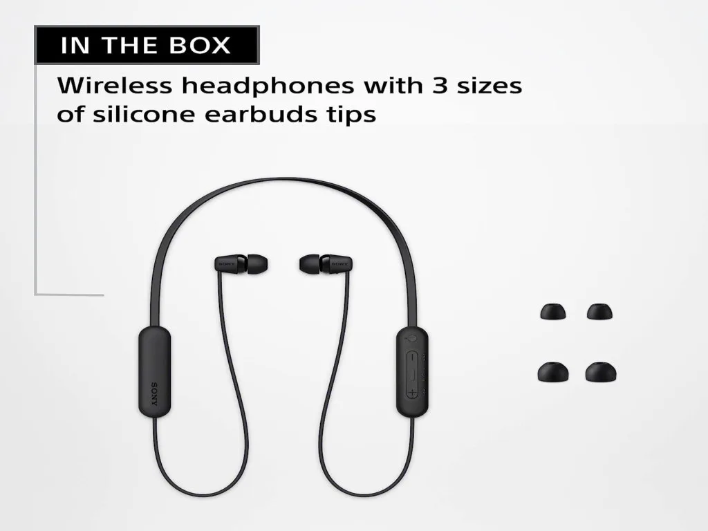 Sony slusalice WIC100, crnein-Ear; Bluetooth; sa mikrofon - slika 3