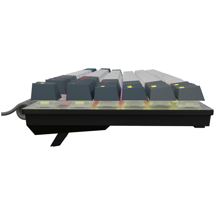 LORGAR Azar 514TKL, Wired RGB mechanical gaming keyboard, white, EN layout - slika 5