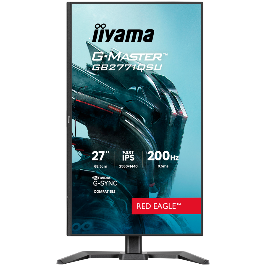 27  Fast IPS Gaming, G-Master Red Eagle, G-SYNC Compatible, 2560x1440 200Hz, 2x HDMI, DisplayPort, 0.5ms MPRT, Speakers, USB HUB 2x3.2 2xC, Black Tuner, 15cm Height Adj. Stand - slika 2