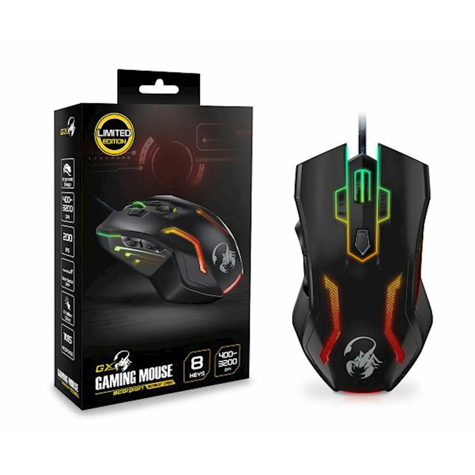 Miš Genius Scorpion Spear Pro, USB gaming - slika 2