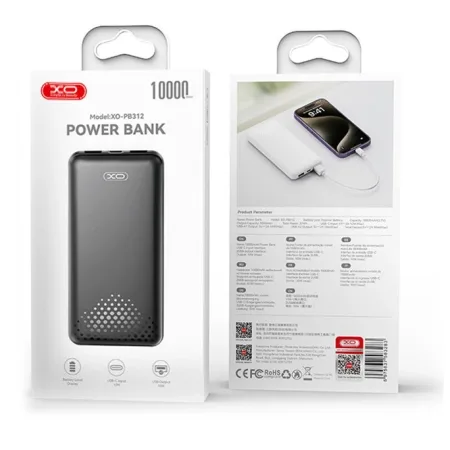 XO Mobile Power Bank 10000mAh PB312 Black - slika 4