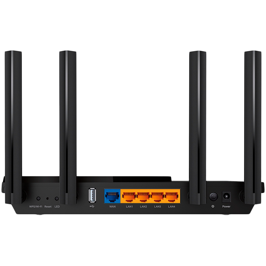 TP-Link Archer AX55 AX3000 Dual Band Gigabit Wi-Fi 6 Router,2402 Mbps(5 GHz) and 574 Mbps(2.4 GHz),4 external High-Performance antennas, 4 x G LAN Ports, 1 x G WAN port, 1 x USB 3.0, Dual-Core CPU,512 - slika 2