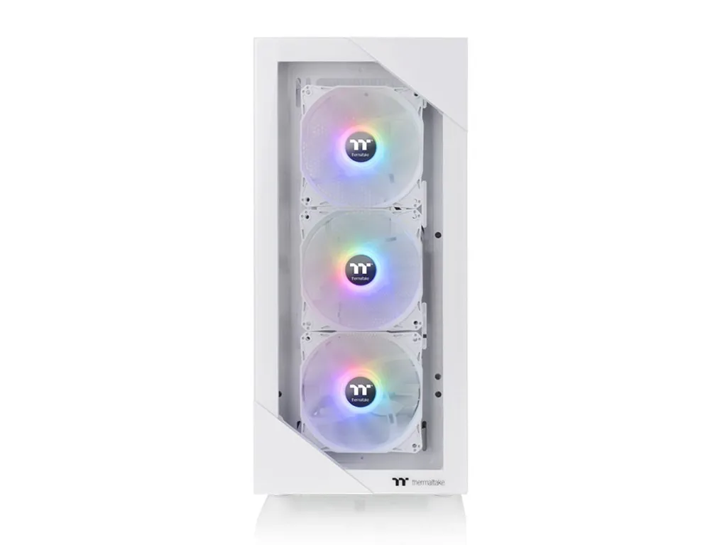 Thermaltake View 200 ARGB Snow Mid tower, tempered glass, 3x 120mm ARGB Lite fan - slika 2