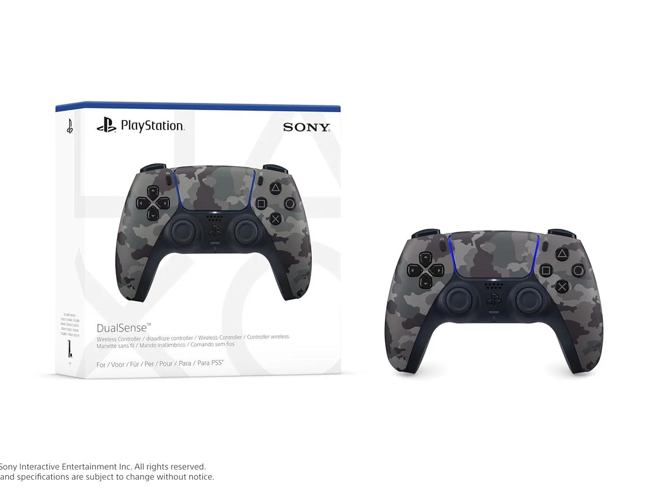 PS5 Wireless Controller GreyDualsense Gray Camouflage - slika 2