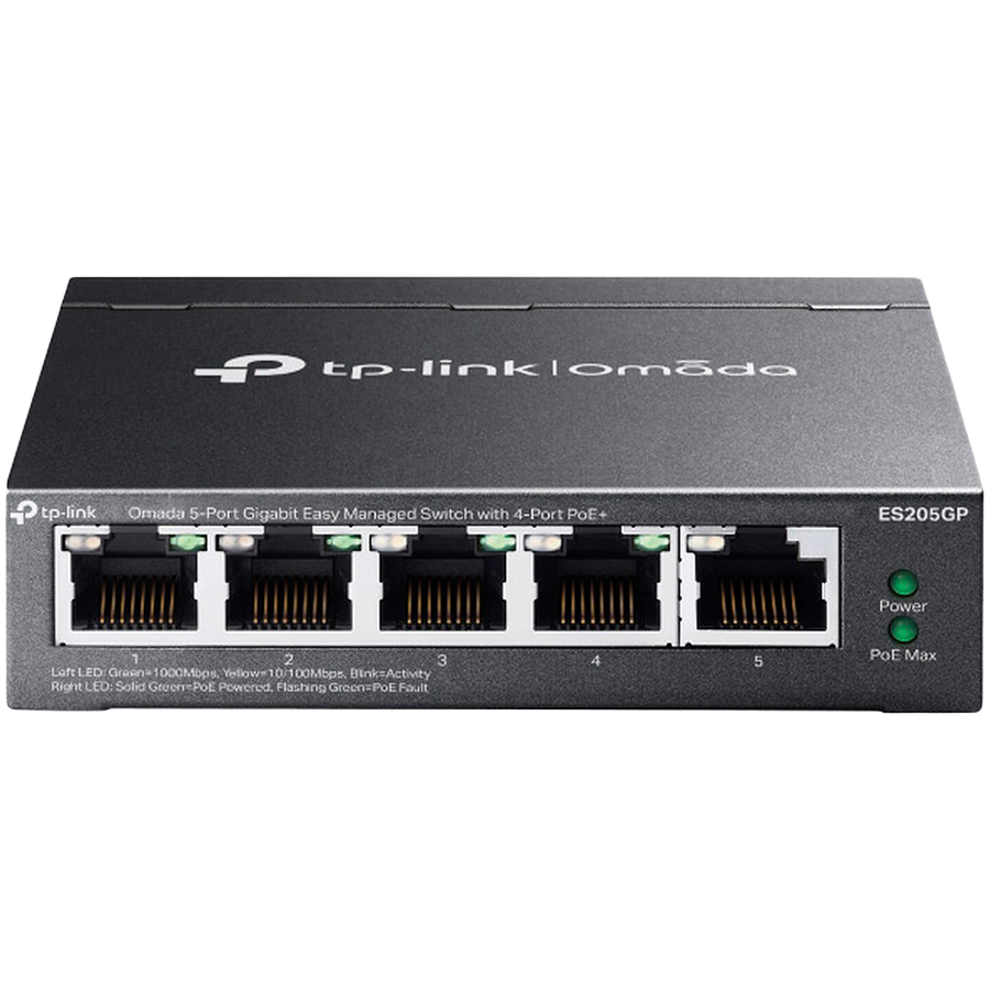 Switch TP-Link Omada 5-Port Gb Easy Managed 4-Port PoE+ ES205GP - slika 6