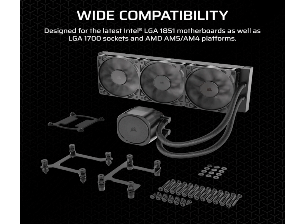 CORSAIR NAUTILUS 360 RS AIO Liquid CPU Cooler, 1851, 1700 AM5, AM4 - slika 2