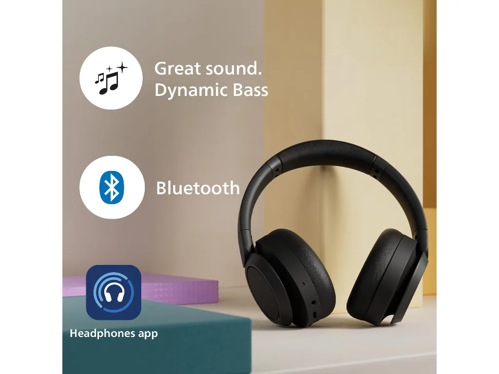 Philips TAH6509BK/00 slušal,Overhead BT slušalice, do 70h, Noise Cancelling Pro - slika 6