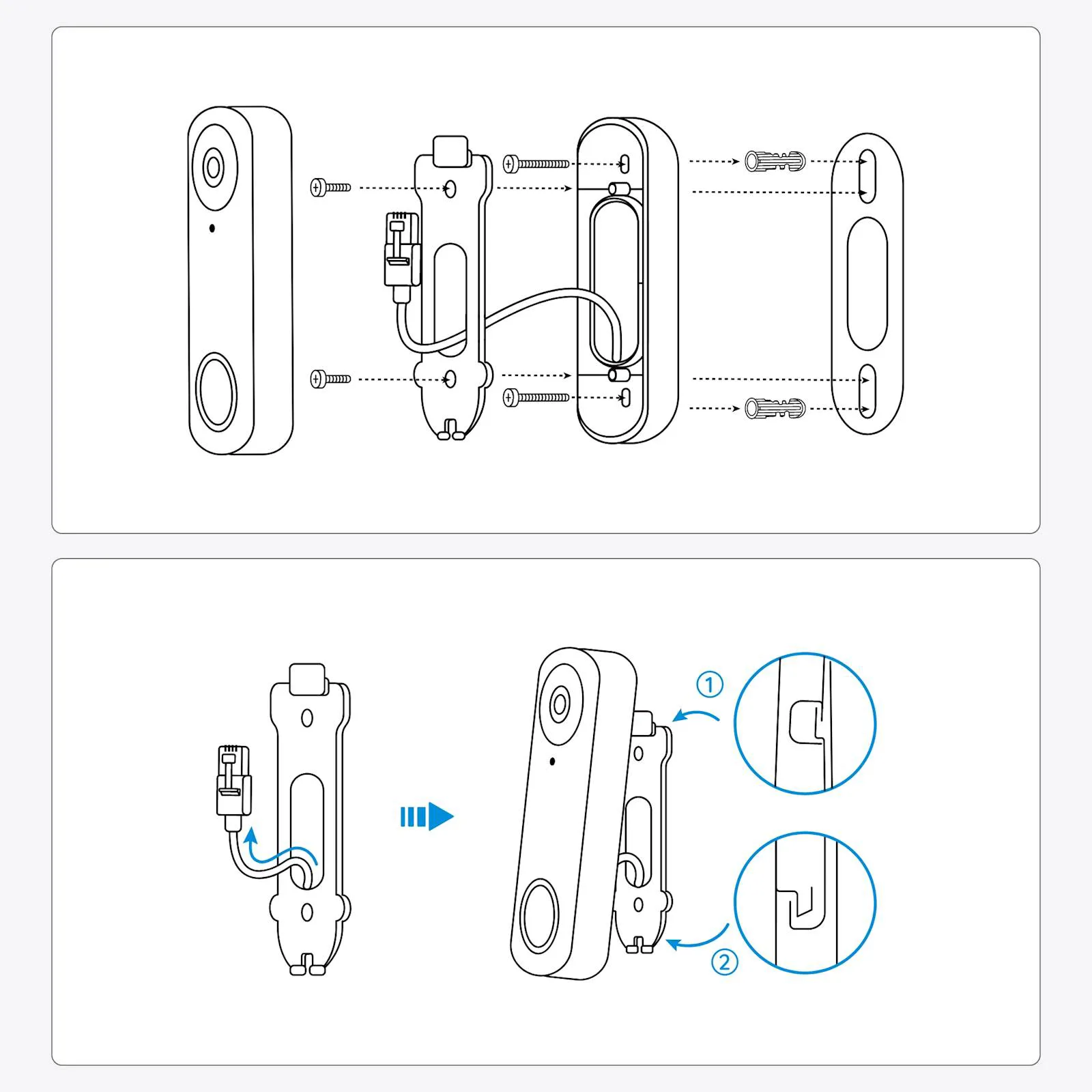 Reolink Smart Doorbell kamera D340P, 2K+, PoE - slika 5