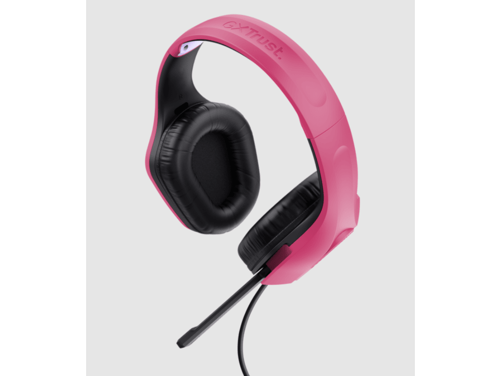 Trust GXT 415P Zirox gamingslušalice, žičane, pink, 200cm kabl, 3.5 mm, over-ear, mikrofon - slika 2