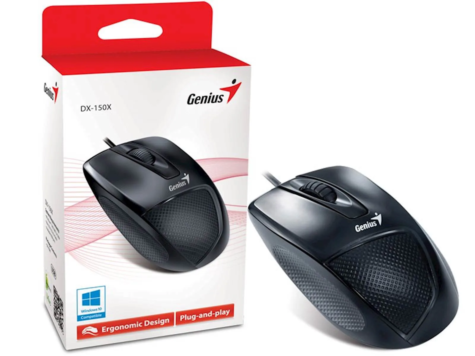 MIŠ GENIUS DX-150 USB, OPTIČKI,CRNI - slika 2
