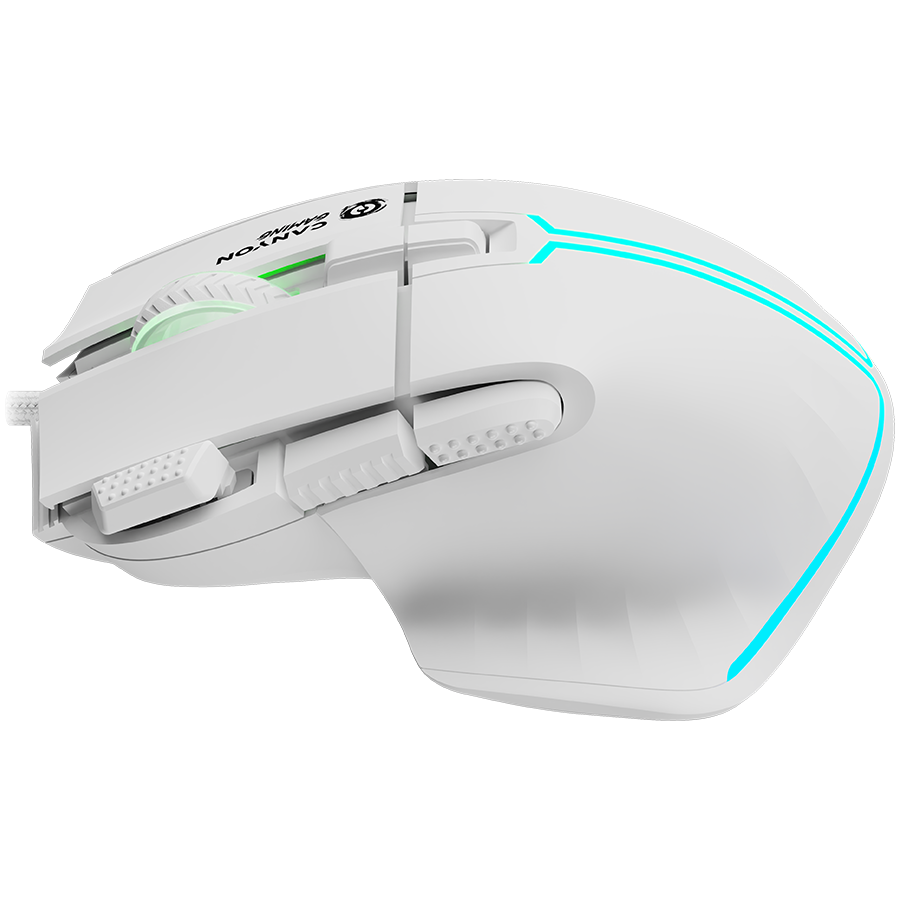 CANYON mouse Fortnax GM-636 RGB 9buttons Wired White - slika 5