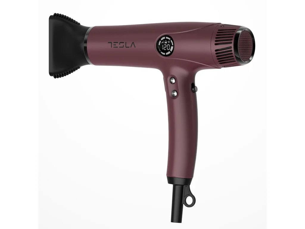 TESLA Fen za kosu DRH500BBD 2200W / HAIRDRYER / Bordo / LED Display - slika 4