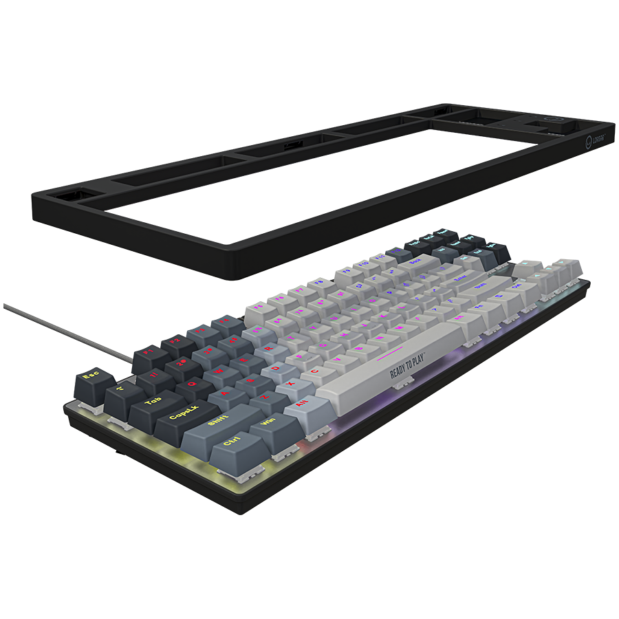LORGAR Azar 514TKL, Wired RGB mechanical gaming keyboard, white, EN layout - slika 7