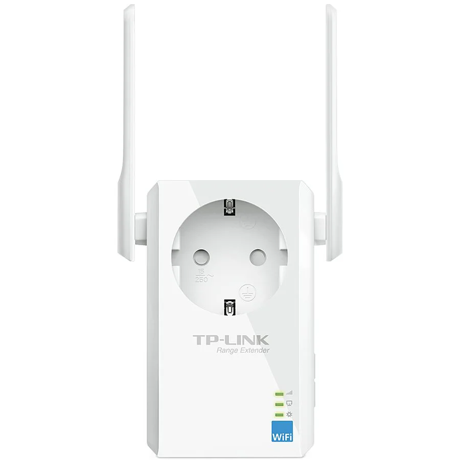Repeater TP-Link TL-WA860RE, 300Mbps Wireless N Wall Plugged Range Extender with AC Passthrough, QCA(Atheros), 2T2R, 2.4GHz, 802.11n/g/b, Ranger Extender button, Range extender mode, with 2 fixed Ante - slika 5