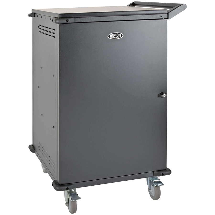 Eaton Tripplite Multi-Device Charging Cart, 36 AC Outlets, Chromebooks and Laptops, 230V, Schuko Black, 2yr warranty