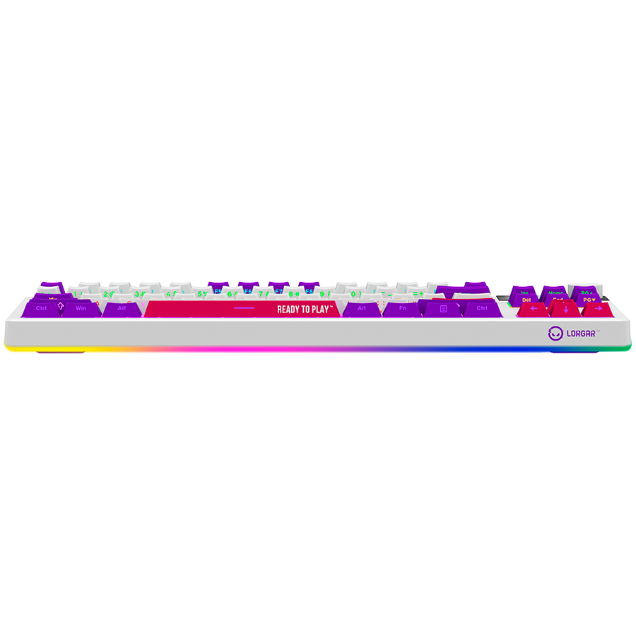 LORGAR KBP70TKLW, Wireless TKL Mechanical Gaming Keyboard Pro, White, EN layout - slika 5