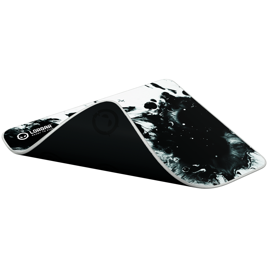Full print white and black design, Bottom is black rubber with embossed LORGAR logo, with double side edge stitching - slika 5