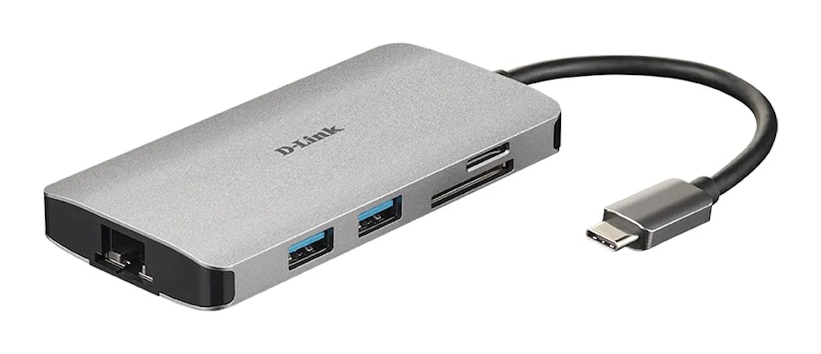 Hub Dlink 8u1 sa USB-C/HDMI/Ethernet/Card DUB-M810 - slika 4