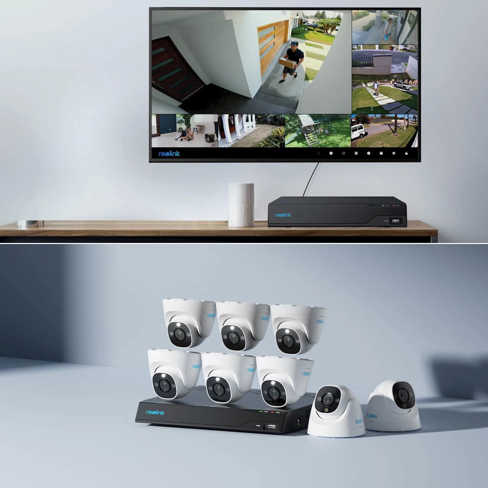 Reolink NVR snimač NVS16-8MD8 4K, 8MP, 16 kanalni NVR, 4TB HDD, 8x Kamera POE - slika 2