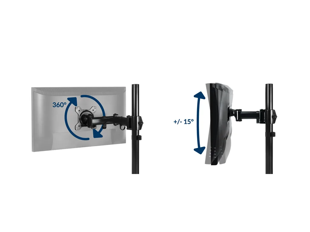 Arctic Z1 nosač za monitore, Basic single nosačDesk mount monitor arm - slika 2
