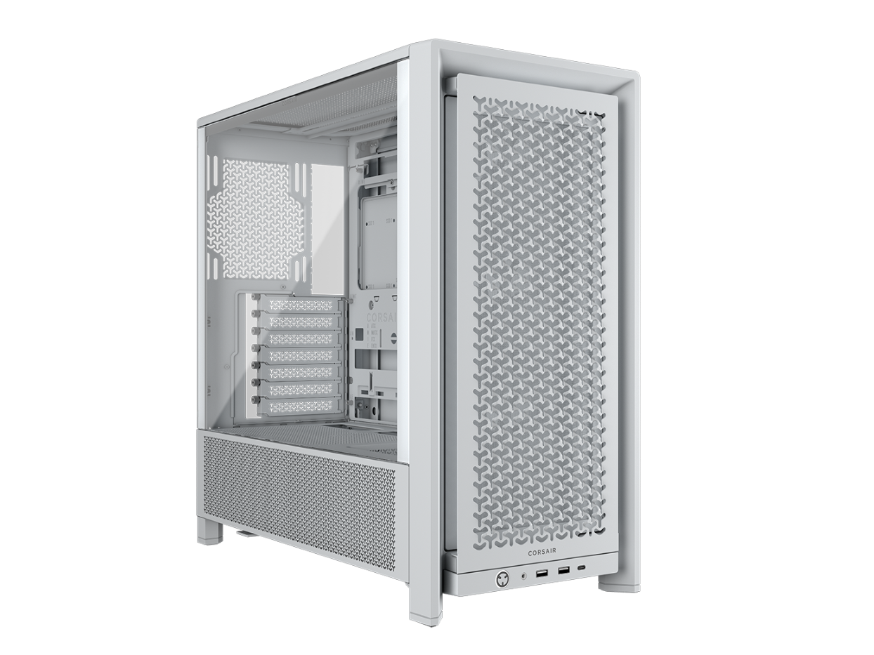CORSAIR FRAME 4000D RS Case3xRS120 fans, 360mm radiator170mm cooler, 430mm GPU, ATX, White