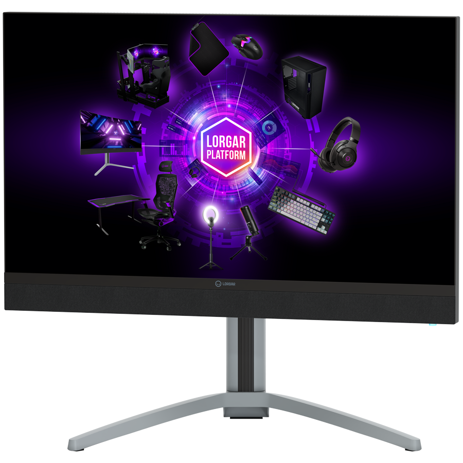 LORGAR 27MP1, UHD MiniLED Gaming Monitor Pro, 27'' (3840*2160) fast IPS flat monitor, black/milky grey - slika 3