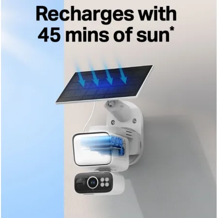 TP-Link Outdoor Solar-Powered Wi-Fi Floodlight Pan/Tilt Camera Tapo C615F KIT - slika 4