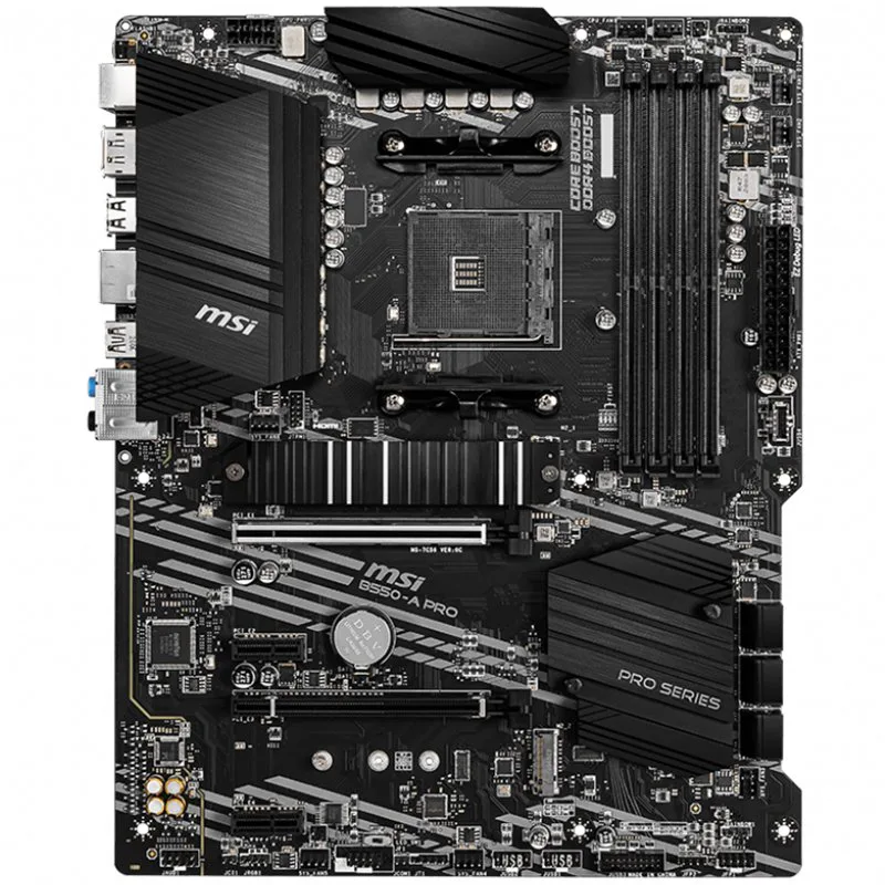 MSI Main Board Desktop B550-A PRO (AM4, 4xDDR4, 1xPCI-Ex16, 2xPCI-Ex1, USB3.2, 6xSATA III,2xM.2, DP, HDMI) ATX Retail - slika 2