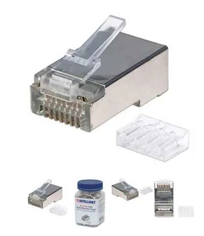 LAN konektor, RJ45 Cat6, STP, pakiranje 90kom., za stranded kabel