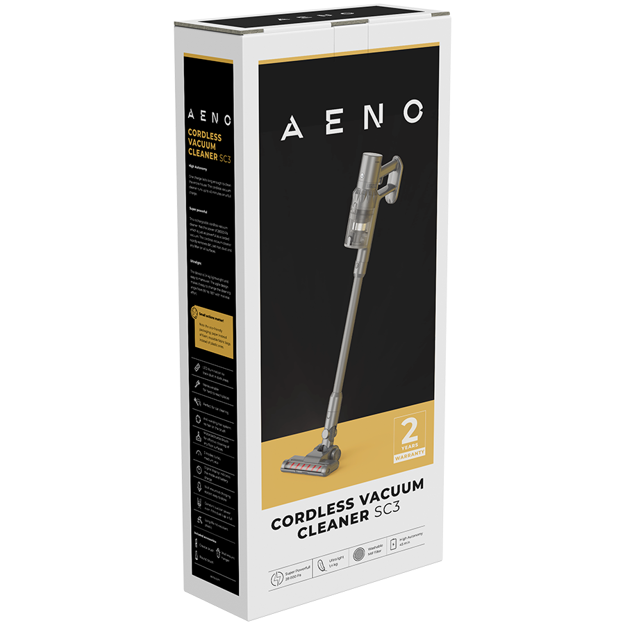 AENO Cordless vacuum cleaner SC3: electric turbo brush, LED lighted brush, resizable and easy to maneuver, 250W - slika 5